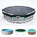 SIHAIAN 12 Ft Above Ground Round Pool Cover - Quick Installation, Waterproof, UV and Weather Resistant Solar Swimming Protection