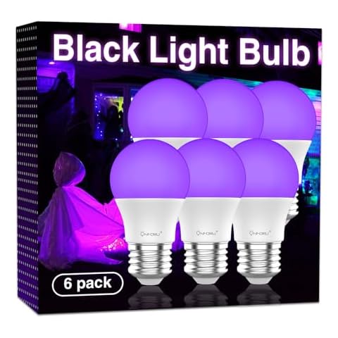 Onforu 9W LED Black Light Bulbs Cover