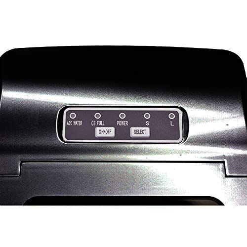 Wandor Hzb-12B Compact Portable Top Load Ice Maker Countertop Tabletop Appliance W/ 1.5 Pound Ice Capacity, Removable Basket, And Led Display, Black #TOP2