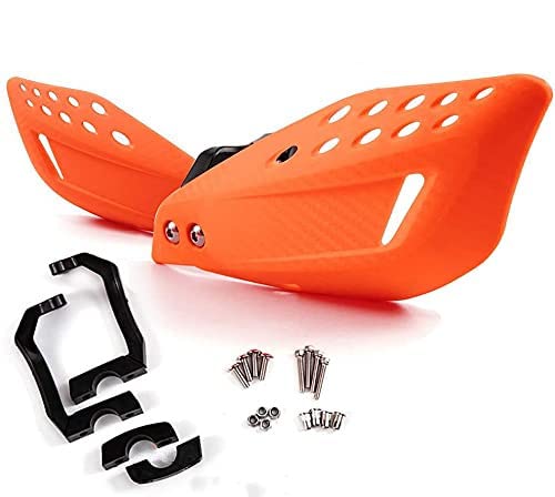 Motorcycle Handguards RACING Hand Guards Dirt Bike Universal Handguards Brush Bar for Off-Road ATV Motocross Enduro Handguards Replacement 7/8" 22mm Orange
