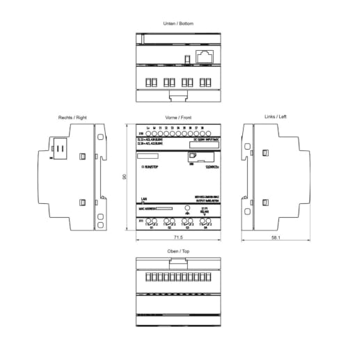 Module logique 8DI(4AI)/4DO 6ED1052-2MD08-0BA2 d'origine certifiée
