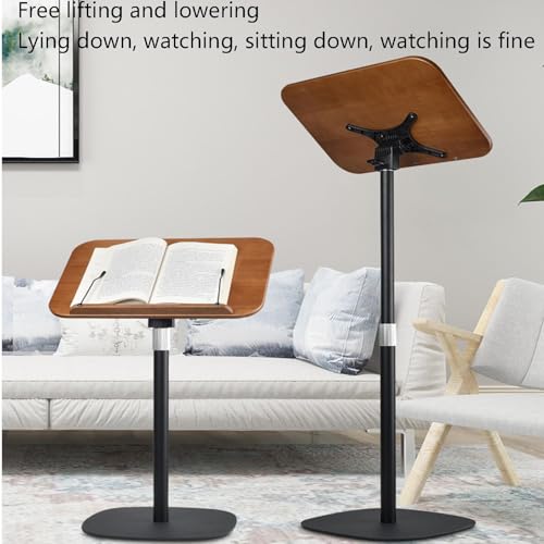 Image of Adjustable Portable Lectern Stand for Churches - Sturdy Podium with Inclined Reading Surface, Easy Assembly Floor Standing Desk for Worship, Presentations & Eventscm(50-170Cm-B)