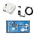 Produktbild Display4top Profi Single-Aktion Airbrush Pistiole Set mit Mini Kompressor,Airbrush mit Airbrush Reinigung Kit für Kunst Tattoo Nailart Make up,Kuchen Modellbau Werkzeug (Weiß)