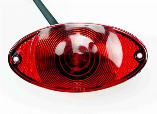 Luz trasera de freno universal 12V con soporte de matrícula para softail y scrambler