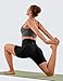 CRZ YOGA Women's Naked Feeling Biker Shorts - 6 Inches High Waist Yoga Workout Running Gym Spandex Black Small