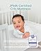 ATTABABY Crib Mattress, JPMA Certified Baby Mattress, Breathable Surface, CertiPUR-US and Oeko-TEX Approved, Standard Full Size for Crib & Toddler Bed, Waterproof Machine Washable Cover, 52” x 27.6”