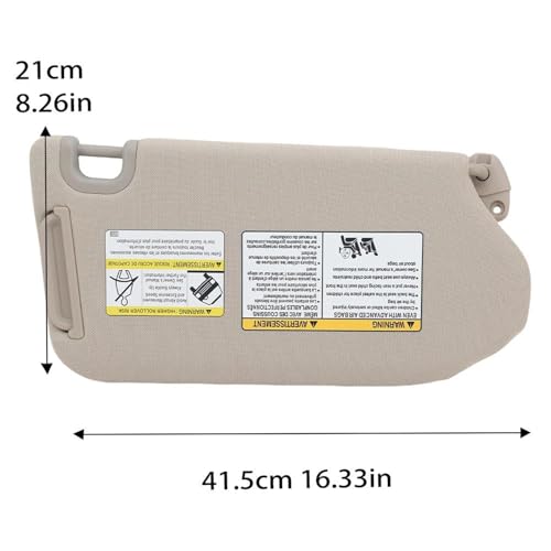 Pare-soleil gauche beige pour Infiniti QX60 et JX35 avec miroir éclairé - 2