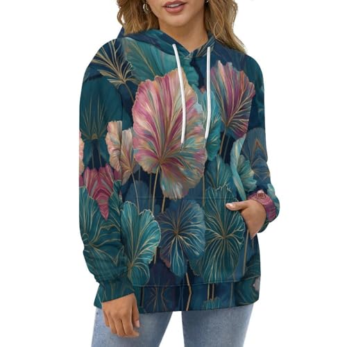 Veste décontractée feuilles peintes 3D de qualité esthétique supérieure - 2