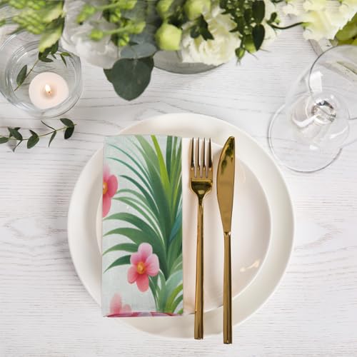 Servilletas de Tela Tropical Flamingo Set x6 50.5x50.5 cm miniatura 6