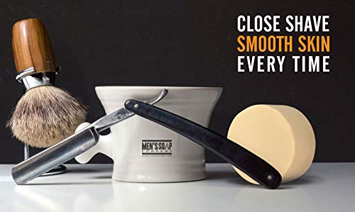 Men’s Soap Company Shaving Soap For Men And Women 4.0 Oz Refill Puck Made With Natural Vegan Plant Ingredients. Shea Butter And Vitamin E Create Thick Shave Soap Lather For Skin Protection, Himalaya #TOP7