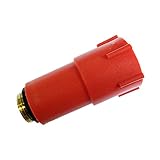 selbstdichtend Sanifri 470010127 Baustopfen rot mit Messing Gewinde und O-Ring/selbstdichtend