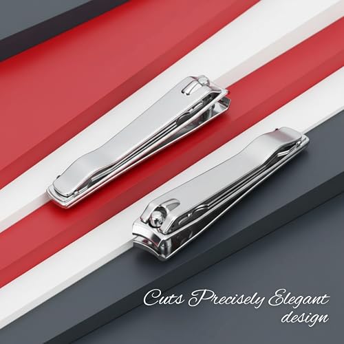 Image of FOLELLO Nail Clipper for Men and Women, Nail Cutter for Professional and Home Use, Stainless Steel Blades Cuts Precisely Elegant design, Easy to Hold Unisex Nail Clipper /Cutter