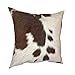 Fodera per cuscino in pelliccia di mucca in pelle bovina 18 x 45 cm in morbido cotone tiro federa per cuscino per arredamento per camera da letto esterna divano