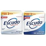 Escudo Antibacterial, Jabón Corporal en Barra de Protección Neutra, Paquete de 3 piezas de 110 gramos c/u + Escudo...