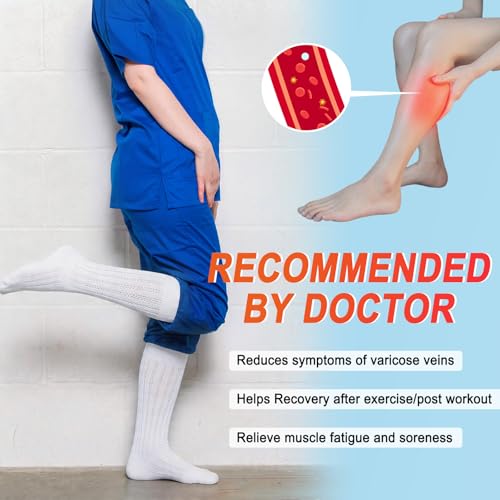 Image of 4 Pairs Compression Socks for Women Circulation-Best Support for Nurses,Running,Athletic,Travel