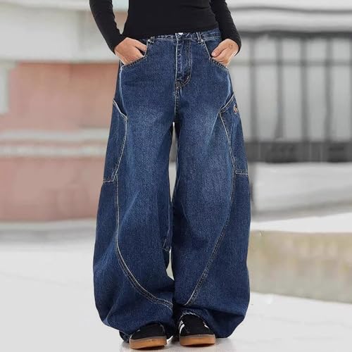 Pantalones vaqueros holgados tipo boyfriend vintage con pernera recta ancha 3