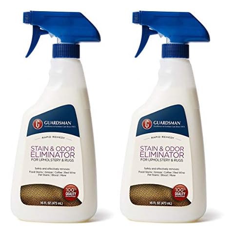 Guardsman 462600 Fabric Stain & Odor Eliminator, For Upholstery & Rugs, Removes Food Stains, Grease, Coffee, Red Wine, Blood, Pet Stains, 16 Fl Oz, 2 Pack Cover