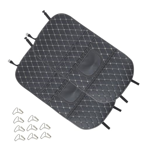 Ciieeo 2piezas Funda Asiento Coche Protector Respaldo Asiento Alfombrilla Coche