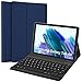 SENGBIRCH Etui na klawiaturę Galaxy Tab A8 10,5 cala, Bluetooth klawiatura z magnetycznym etui (niemiecki układ QWERTZ) do Samsung Galaxy Tab A8 10,5 2021 - niebieskie