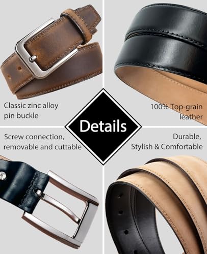 Personalized Belts for Men, Custom Engraved Leather Belt with Name Text, Customized Valentines Fathers Day Gift for Him Dad Boyfriend Husband4