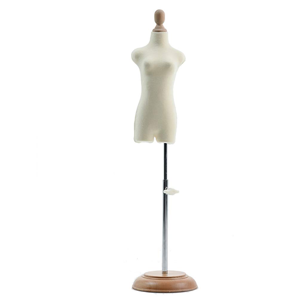 HJMMWT Schaufensterpuppenkleid Form Torso Schaufensterpuppen Torso Kleiner Schneider Dummy, Puppenkleid Form Display Schaufensterpuppe Schneider Manikins Verstellbare Höhendekoration Dollhouse