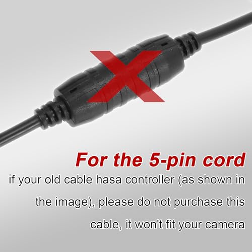 Image of X AUTOHAUX 5 Pin 6.5ft 2m Backup Camera Extension Cable Dash Camera Cord Wires Car Rear View Camera
