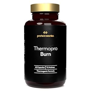 Protein Works – Thermopro Burn Tablets | Preworkout Supplement With Caffeine | Reduces Tiredness & Fatigue | 45 Capsules