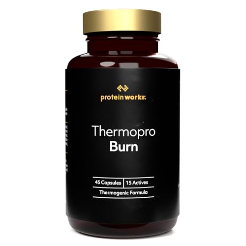 Thermopro Burn Tablets, Preworkout Supplement with Caffeine, Reduces Tiredness & Fatigue, 45 Capsules – Protein Works
