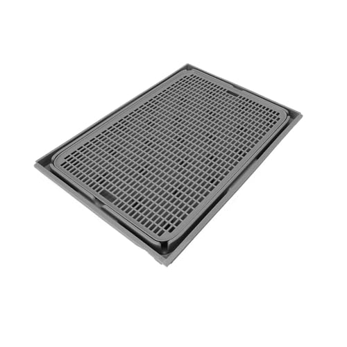 Cat Litter Mat Double Layer Box Waterproof Urine-Proof Trapping Pads Non-Slip Pet Accessories for All Breeds(Dark Gray)