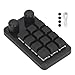 Marhynchus Mini Chiavi Gioco 12 Tasti 2 Manopole Blu Interruttore Blu Tastie di Tastiera Macro Programmabile con Interruttore Verde Chiaro RGB per Ufficio di Gioco Controllo Industriale immagine