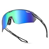 Lamicall Fahrradbrille Herren, Schnelle Brille Damen - [24g TR-90 Ultra Leicht] Polarisierte Sportbrille Laufbrille mit Verstellbaren Nasenpad, UV400 Sonnenbrille Sport für Fahrrad, Rennrad, Laufen