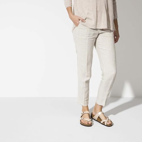 Image of Birkenstock Women's Mayari Adjustable Toe Loop Cork Footbed Sandal Pearl Wht 35 M EU