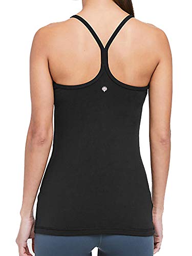 Guely Ray Women Y Back Workout Tank Built in Bra Compression Long Yoga