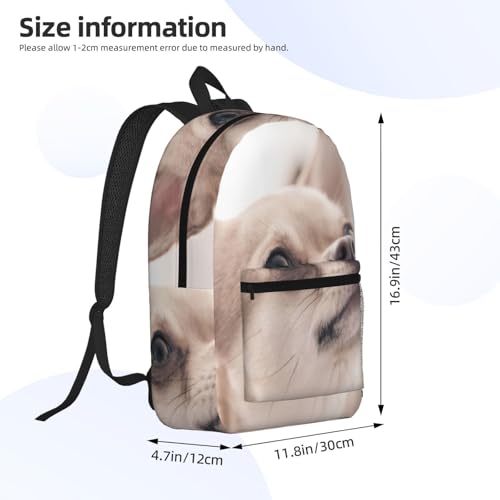 Sac à dos d'école chihuahua EdWal noir léger en taille unique mixte - 4