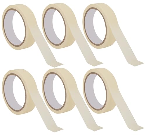 GLUN® Masking Tape 1 Inch Width, 20 Meter Multipurpose Use, Strong Adhesive Tape for Arts & Crafts, Carpenters & Painters no leave adhesive after use Pack of 6 (B0CWRXYRFF) Amazon Price History, Amazon Price Tracker