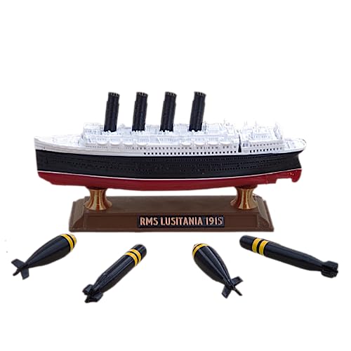 TheRoller3d RMS Titanic Floating Bathtub Model (Lusitania Bathtub Model and Torpedos with Stand)