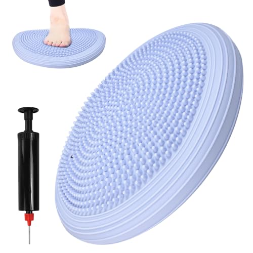 FuxFuis Balance Kissen Mit Pumpe, Durchmesser Von 34 cm, Balancekissen, Orthopädischer Gleichgewichtskissen, Bürokissen, Yoga -Sportkissen FuxFuis Balance Kissen Mit Pumpe, Durchmesser Von 34 cm, Balancekissen, Orthopädischer Gleichgewichtskissen, Bürokissen, Yoga -Sportkissen