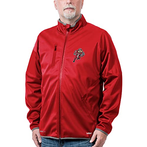 Mens College Softshell Full Zip Jacket