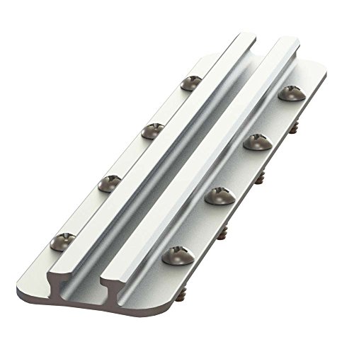 YakAttack GT175 Generation II GearTrac – 8” Heavy Duty Surface Mount Track | Adjustable Accessory Mounting Rail for Kayaks, Canoes, Boats & ATVs | Made in USA