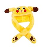 【Bonito diseño: no es solo un sombrero, sino también un peluche de peluche. Aspecto lindo y diseño creativo de orejas de conejo móviles/saltando- Presione las patas al final de las solapas, las orejas de conejo se mueven hacia arriba y hacia abajo en el mismo lado.