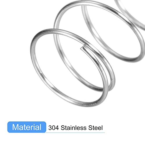 Image of uxcell 5Pcs Compression Spring 304 Stainless Steel 14mmOD,0.8mmWD,35mmFL