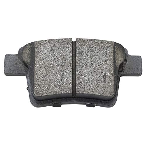 Image of TRQ Rear Brake Pad and Rotor Set Ceramic Solid Rotors