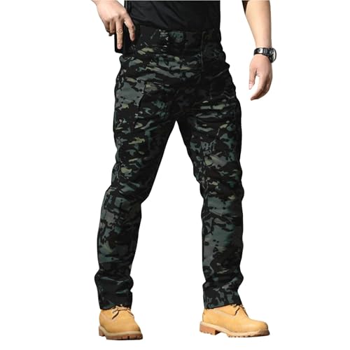 Pantalones Tácticos para Hombre Tactical Pants for Men Cargo Construction Pants Ripstop Lightweight Hiking Pant