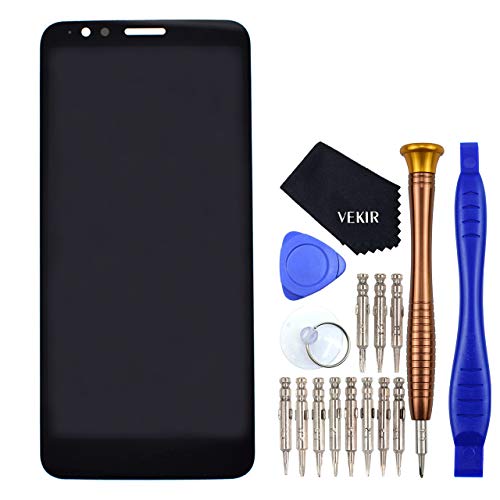 Moto E 6th Gen LCD Display Touch Digitizer Glass Screen Assembly replacement for Motorola Moto E6 black(No Frame)