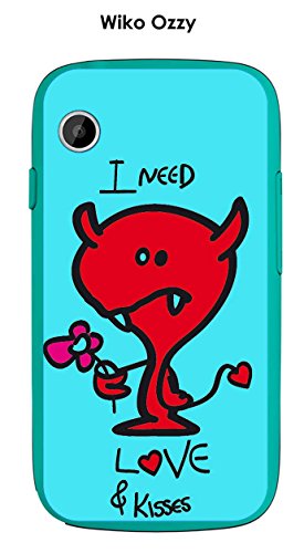 Onozo Coque TPU Gel Souple Wiko Ozzy Design Love