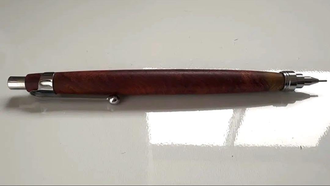 HBK手工房　花梨紅白　0.5 花梨瘤紅白シャーペン 受注制作専用ページ – HBK手工房