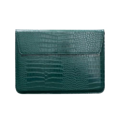 Bolsa de piel sintética de grano de cocodrilo para laptop de 15 pulgadas maletín ordenador portatil