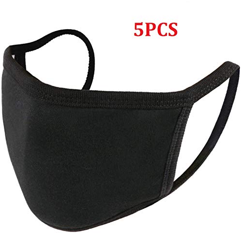 5PCS Unisex, washable and reusable Face Shield with Elastic Ear Loop Cover Full Face Anti-Dust