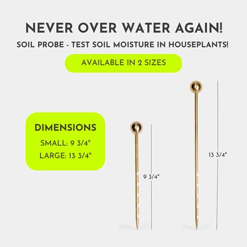 GU GREENERY : UNLIMITED Monitor Brass Soil Probe, Soil Sampler and Plant Moisture Meter, No Batteries Required, Root Aerator and Plant Water Monitor - Thumbnail 2