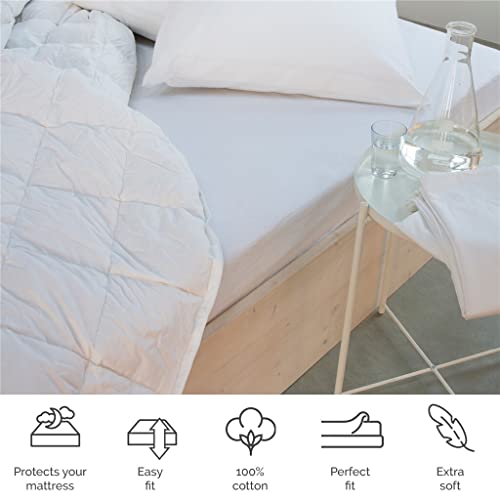 Alèse en molleton 180x200 anti-pli pour protéger votre matelas